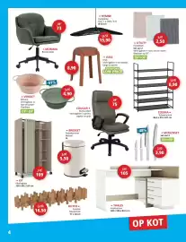 Weba folder Pagina 4: Schoenenrek €8,90, Kledingkast €109,00