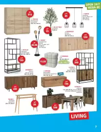 Weba folder Pagina 7: Dressoir grimaldi €599,00, Eetkamer Esther €598,00