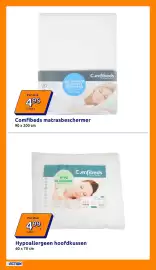 Action folder week 33 Pagina 15: Comfibeds matrasbeschermer €4,95, Hypoallergeen hoofdkussen €4,99