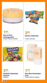 Action folder week 33 Pagina 21: Max & More settingpoeder €1,66, Haribo uitdeelzak €2,69