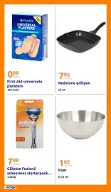 Action folder week 33 Pagina 30: Redstone grillpan €7,95, Gillette fusion5 scheermes starterpack €7,99