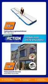 Action folder week 33 Pagina 32: Opblaasbare gymnastiekmat €99,00, Telescopische borstel €19,95