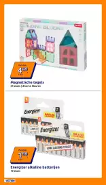 Action folder week 33 Pagina 8: Magnetische tegels €4,49, Energizer alkaline batterijen €1,99