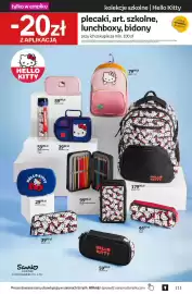 Empik gazetka Strona 49: Plecak Hello Kitty czarno-biały €179,00, Piórnik Hello Kitty różowy €59,99