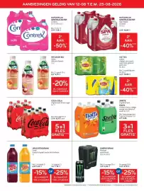 Alvo folder Pagina 11: Natuurlijk mineraalwater spa intense €10,06, Fanta zero sugar €6,86