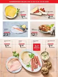 Alvo folder Pagina 2: Zalmfilet met vel €23,00, Père Joseph €2,45