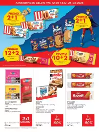 Alvo folder Pagina 8: Kinder Happy Hippo cacao €4,49, Speculoos lotus biscopf €2,18