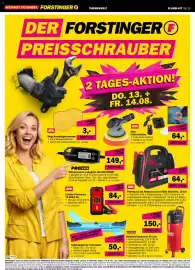 Forstinger Flugblatt Seite 5: Powerpack mit Kompressor bis 500A Starthilfe, 18 bar €64,00