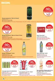 Catalogue Monoprix page 20: Seven Up Soda regular €1,16, Joker Eau aromatisée Vitamin water & fruit €1,18
