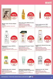 Catalogue Monoprix page 35: Energie Fruit Déodorant fleurs blanches €5,01, Dove Le gel douche Advanced Care argan €3,18