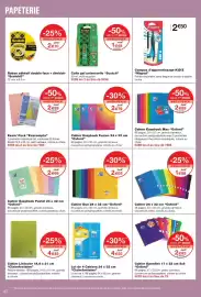 Catalogue Monoprix page 40: Oxford Cahier €1,88, Maped Compas d'apprentissage KID'Z €2,50