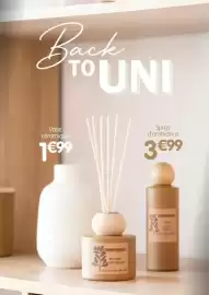 Catalogue b&m page 1: Vase ceramique €1,99, Spray d'ambiance €3,99