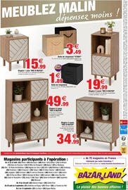 Catalogue Bazarland page 12: MIX N MATCH Etagère 2 cases €19,99, MIX N MATCH Etagère 1 case €15,99