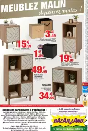 Catalogue Bazarland page 12: MIX N MATCH Etagère 2 cases €19,99, MIX N MATCH Etagère 1 case €15,99