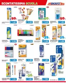 Volantino Mercatò Big Pagina 7: Penne Bic 'Cristal Decor' €4,99, Penne a sfera Selex €1,99