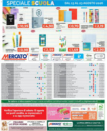 Volantino Mercatò Pagina 20: Pastelli Carioca €1,69, Buste trasparenti goffrate Selex €2,90