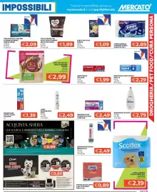 Volantino Mercatò Pagina 15: Bagnodoccia Dove €2,79, Spazzolino extra-clean Colgate €1,39
