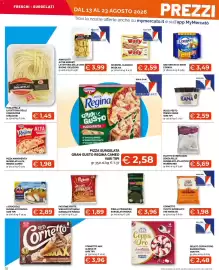 Volantino Mercatò Extra Pagina 10: Piselli primavera Findus €3,96, Pizza Margherita Regina Cameo €1,98