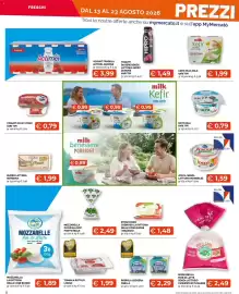 Volantino Mercatò Extra Pagina 8: Tomini a rotolo lungo €1,99, Yogurt da bere senza lattosio Hipro Danone €1,49