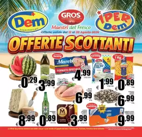 Volantino DEM Pagina 1: Algida Magnum Classico €3,99, Formaggio Valgrana Piemonte €8,99