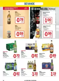 Volantino Metro Pagina 16: Birra Leffe Blonde €1,20, Birra 3 Luppoli Poretti €0,89