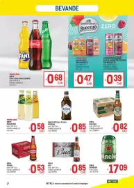 Volantino Metro Pagina 17: Birra Cristalli di Sale Messina €0,85, Birra Bud €0,85