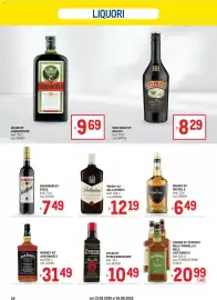 Volantino Metro Pagina 24: Ballantine's Finest Blended Scotch Whisky €12,19, Amaro 45° Petrus Boonekamp €10,49