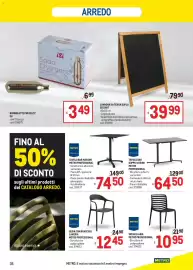 Volantino Metro Pagina 35: Bombolette per seltz ISI €3,49, Lavagna da terra duplo securit €39,99