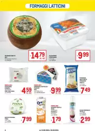 Volantino Metro Pagina 6: Gorgonzola Dop Dolce/Piccant Igor €9,99, Formaggio grattugiato fresco mix Zanetti €7,49