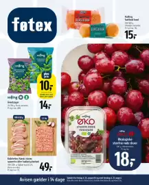 Føtex tilbudsavis Side 1: Grøntsager €14,00, Koteletter, flæsk i skiver, spareribs eller hakket grisekød €49,00