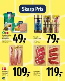 Føtex tilbudsavis Side 4: Entrecotes eller ribeyes €119,00, Nescafé instant kaffe €79,00