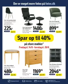 Føtex tilbudsavis Side 51: Pilou kommode €1.169,35, Istad lænestol inkl. fodskammel €1.400,00