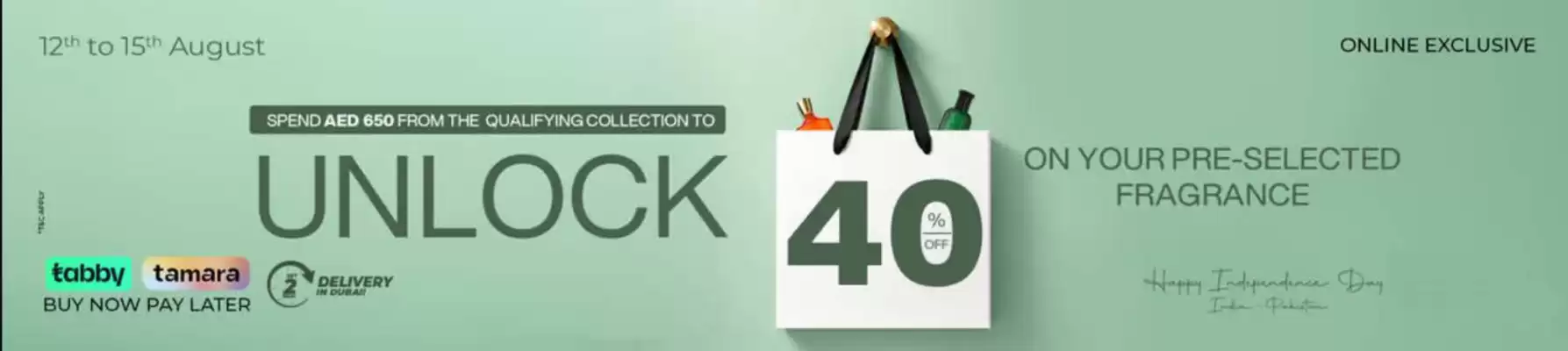 V Perfumes (valid until 15-08)