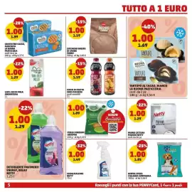 Volantino PENNY Pagina 5: Piselli finissimi ortomio €1,00, Detergente pavimenti energy, relax netty €1,00