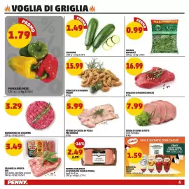 Volantino PENNY Pagina 6: Peperoni misti €1,79, Fettine di coscia di pollo per griglia €5,99
