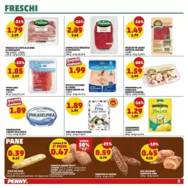 Volantino PENNY Pagina 8: Carpaccio di bresaola le freschette €2,89, Petto di tacchino Aequilibrium AIA €1,99