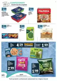 Volantino Deco Superfreddo settimana 33 Pagina 6: Findus bastoncini €3,99, Findus Piselli Novelli €3,89