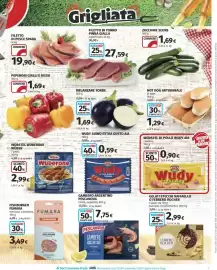 Volantino Ipercoop Pagina 15: Würstel di pollo Wudy Aia classico €0,90, Gambero argentino Pescanova €7,75