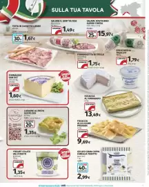 Volantino Ipercoop Pagina 21: Lasagne al pesto Gusto Qui €1,35, Formaggio San Ste' €1,60
