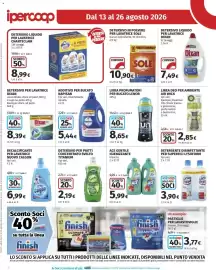 Volantino Ipercoop Pagina 26: Additivo per bucato Napisan €5,44, Ace igienizzante €5,99