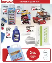 Volantino Ipercoop Pagina 32: Veicolo singolo Hot Wheels €1,99, Veicoli singoli Cars €6,90