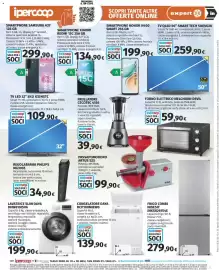 Volantino Ipercoop Pagina 33: Smartphone Honor H400 €199,90, Regolabarba Philips MG3935 €34,90