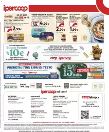 Volantino Ipercoop Pagina 34: Tonno Yellowfin Rizzoli €4,29, Filetti di tonno Rizzoli €2,99