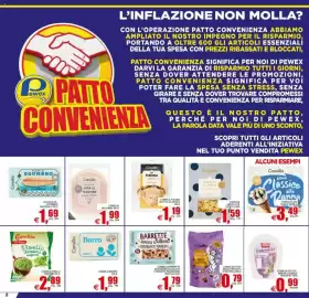 Volantino Pewex Pagina 2: Consilia fesa di tacchino €1,99, Consilia Petsy Snack rip. gatti ster/pollo €0,79