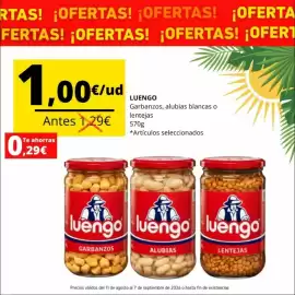 Folleto Tu Trébol Hipermercados Página 2: Luengo - garbanzos €1,00