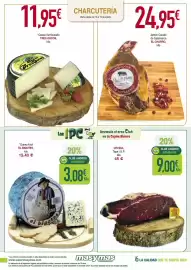 Folleto Masymas semana 33 Página 2: Salamanca - el charro jamón curado de €24,95, Tres oscos - queso semicurado €11,95