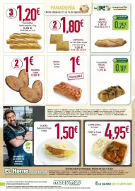 Folleto Masymas semana 33 Página 6: Pan barra €1,20, Palmera €0,60