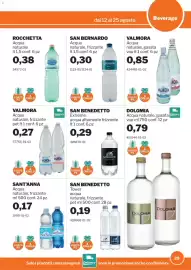 Volantino GrosMarket Pagina 25: Acqua naturale, frizzante Valmora €0,27