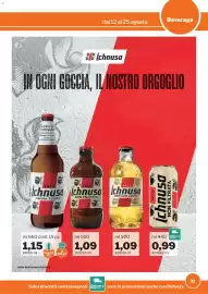 Volantino GrosMarket Pagina 31: Ichnusa metodo lento €1,09, Ichnusa non filtrata €0,99