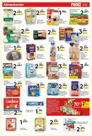 Folleto FROIZ Página 10: Gallo salsa carbonara €1,95, LU Príncipe galletas rellenas de chocolate €3,95